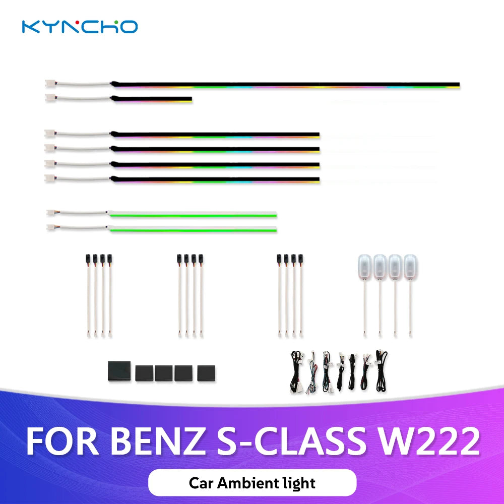 For Benz S Class W222 LED Kyncho Ambient RGB Bluetooth APP