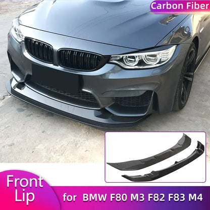 For BMW F80 M3 F82 F83 Full Carbon Fiber Front Bumper Lip