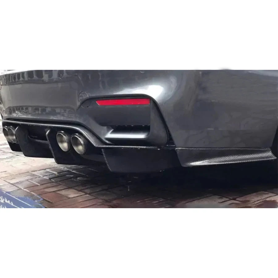 For BMW M3 M4 F80 F82 F83 Carbon Fiber Back Lip Rear Bumper