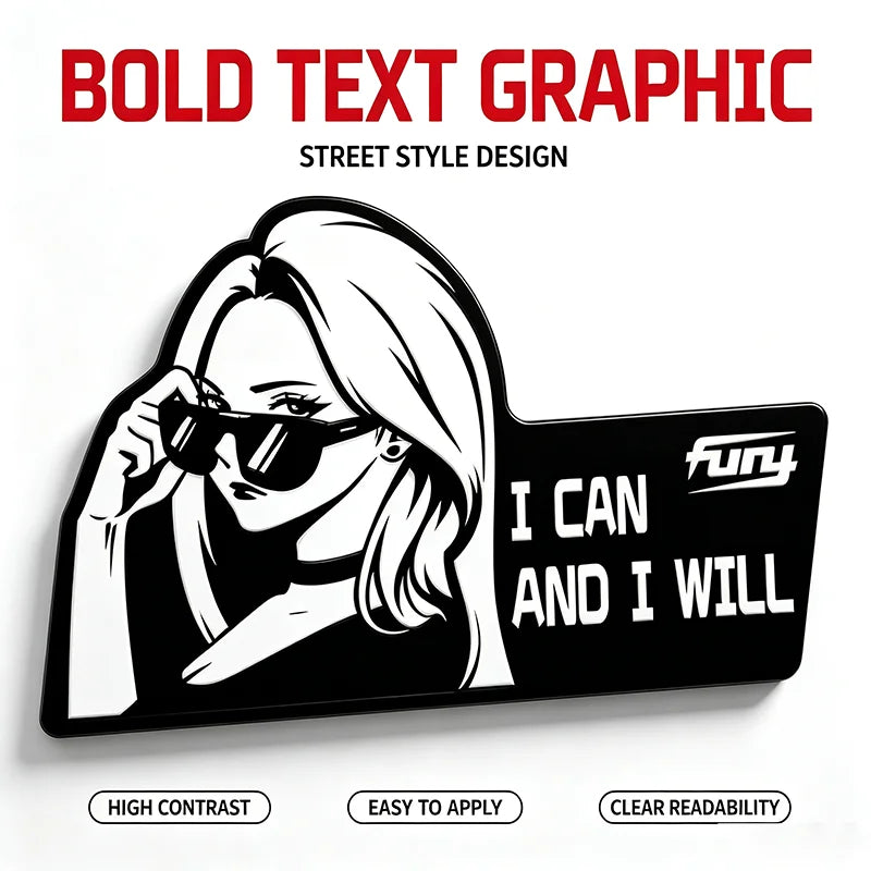Fury Stickers Creative Personalized Body Glass Scratch Cover