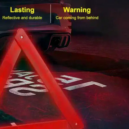 Emergency Early Warning Device Triangle Road Safety Stable Metal