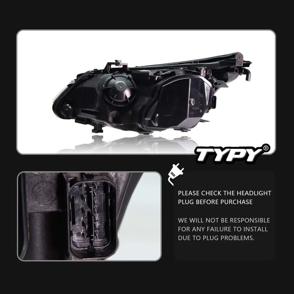 For BMW 5 Series E60 Headlights Typy 2003-2010 Upgrade BMW