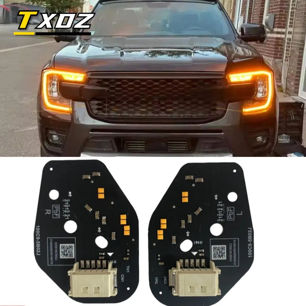 For Ford Ranger T9 Non-Matrix LED Amber Drl Boards Headlight