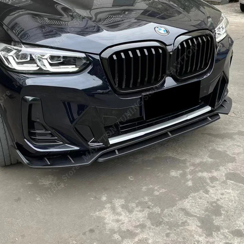 For BMW X3 G01 Facelift 2022 2023 Front Bumper Lip Splitter