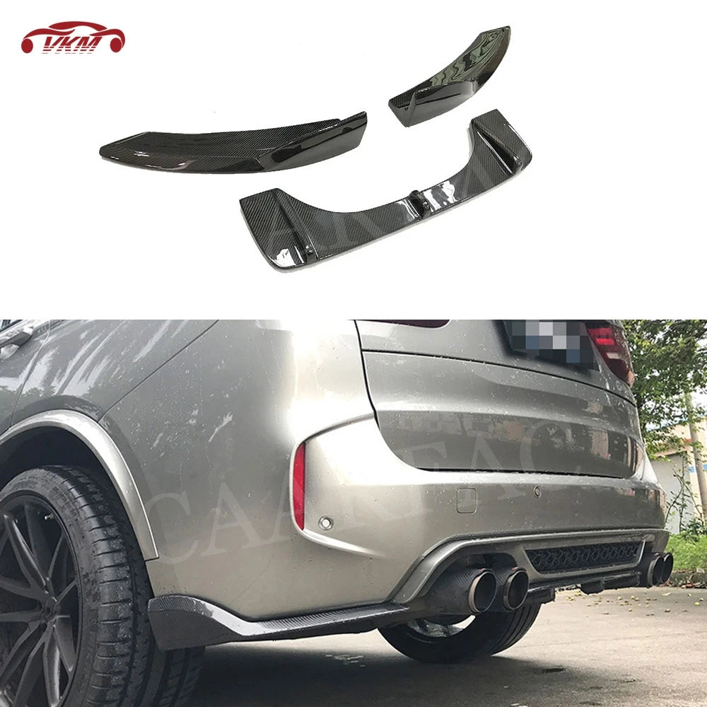 For BMW X5M F85 X6M F86 Rear Bumper Lip Diffuser Splitters Flaps