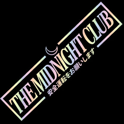 Jdm Midnight Sticker Windshield Banner Night Run Sport