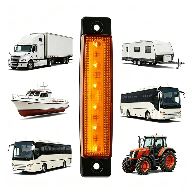 For Trailer Lorry 10P 12V 24V Yellow Boat Navigation Side