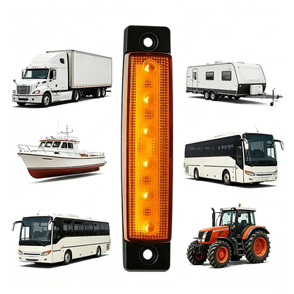For Trailer Lorry 10P 12V 24V Yellow Boat Navigation Side