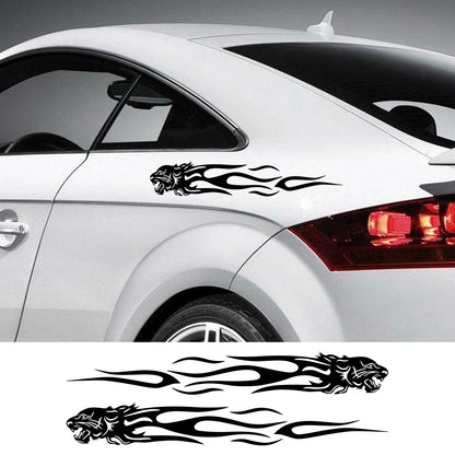 Various Sizes Whole Body Stickers Tiger Flame Graphics Vinyl
