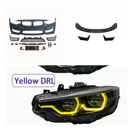 For 2014‑2019 BMW 4 Series F32 F32 F33 Upgrade M4 Front Bumper