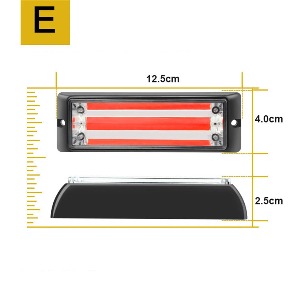 For Auto Strobe Lights Cob LED 2PCS Gazelle Strobe Fireman