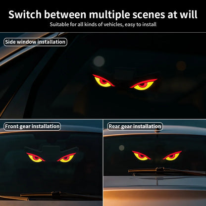Solar Devil Eyes Powered Interior Ambient Dynamic Expression Cool