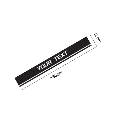 1PCS Custom Text Hood Sticker Personalized Engine Cover Decal