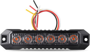 6-led Flashing Warning Strobe MINI Grille Head Sync Flash