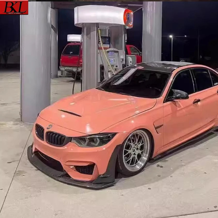 For BMW M3 F80 M4 F82 F83 Carbon Fiber Front Lip Bumper Spoiler