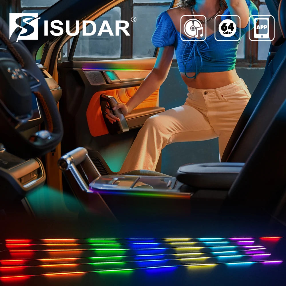 24 In RGB Symphony Flowing Colorful Interior Gradient Atmosphere