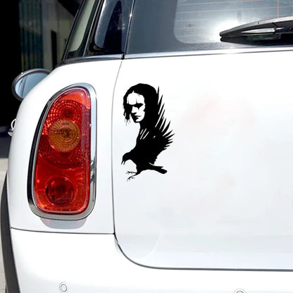 Sticker Crow People Vinyl Decals Motorcycle Bumper Body Rear