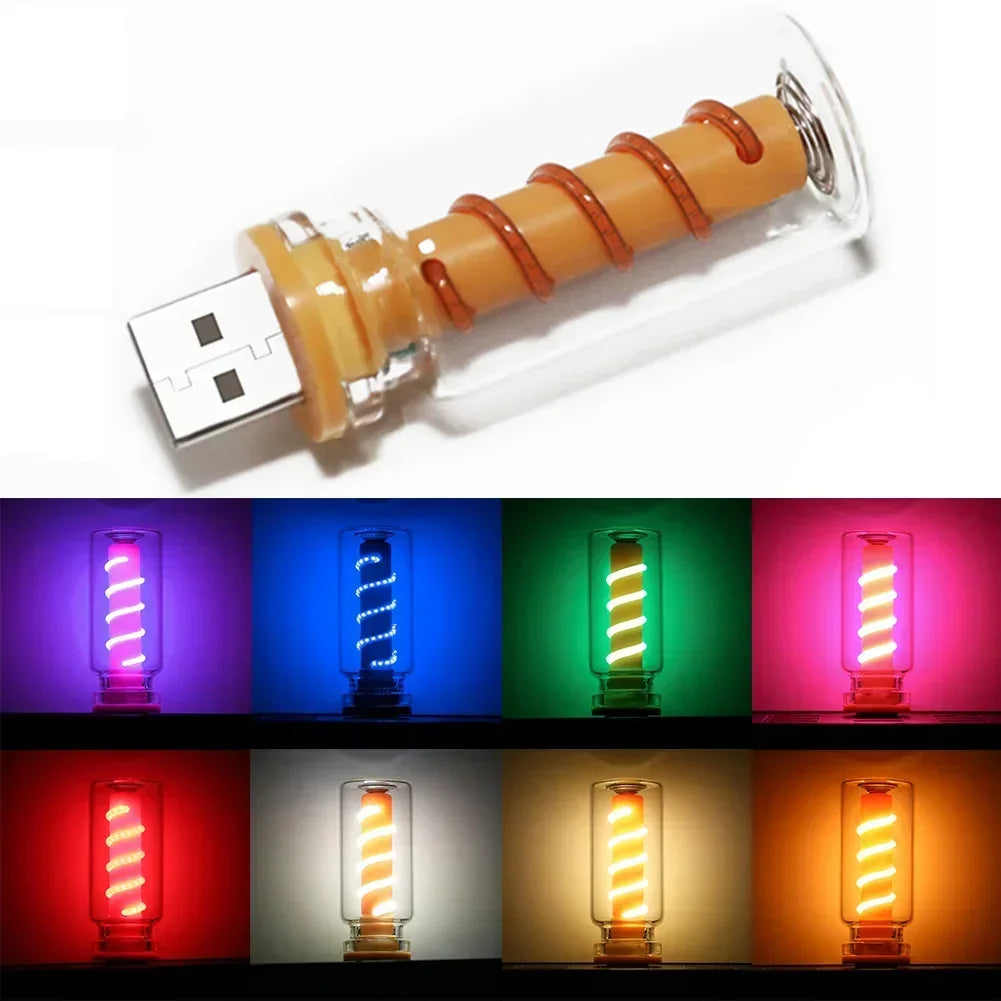 Touch Dimming Bulb 5V Retro Bulbs USB Spiral Filament