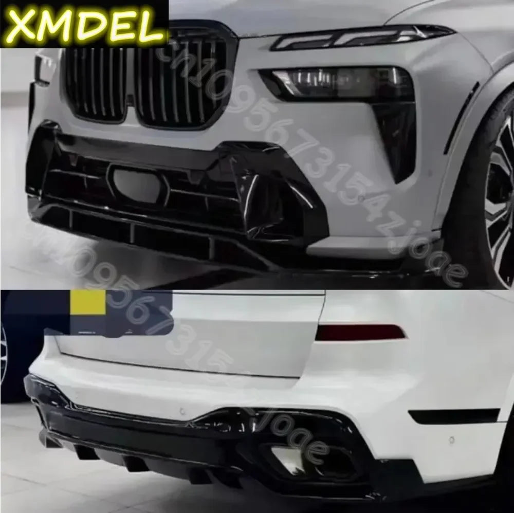 For BMW X7 G07 2023-2024 2025 Front Lip Rear Diffuser Spoiler
