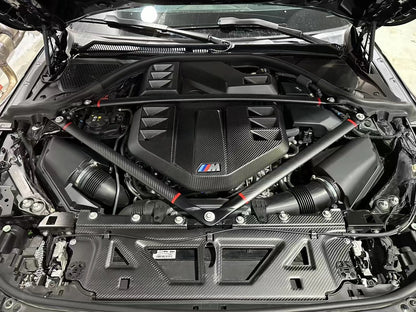 For BMW M2 M3 M4 G87 G80 G82 Dry Carbon Fiber Engine Cover Strut