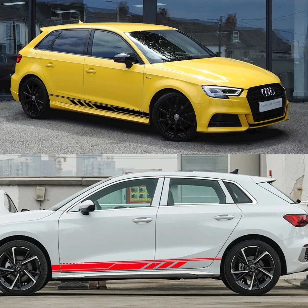 For Audi A3 8P 8V 8L Side Door Sticker Exterior Trim Decals 8Y