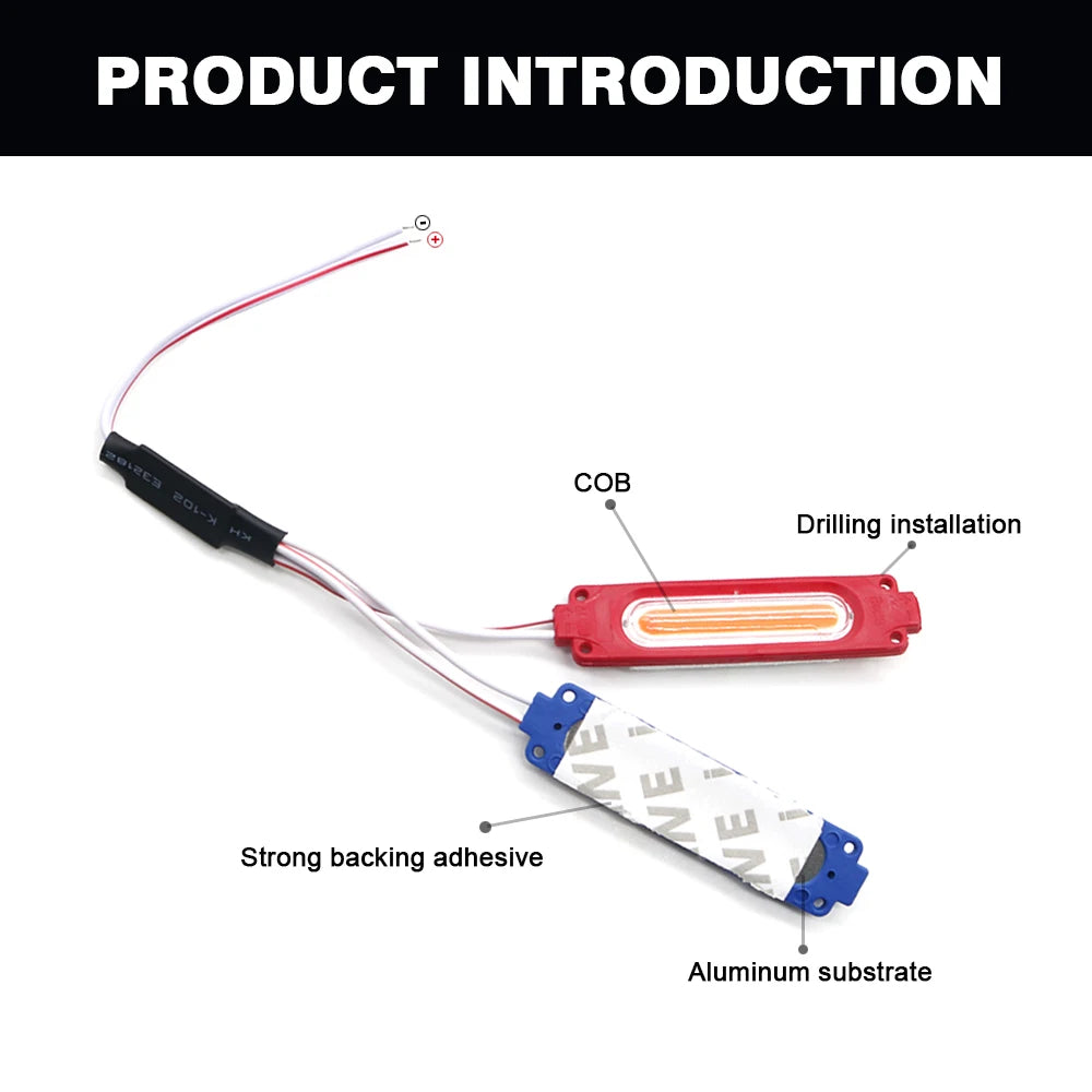 2PCS Strobe Module Injection Molded Design Can Drive Lamps