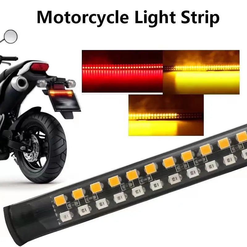 new20cm 30CM 40CM Motorcycle Flexible Tail Strip Rear Turn