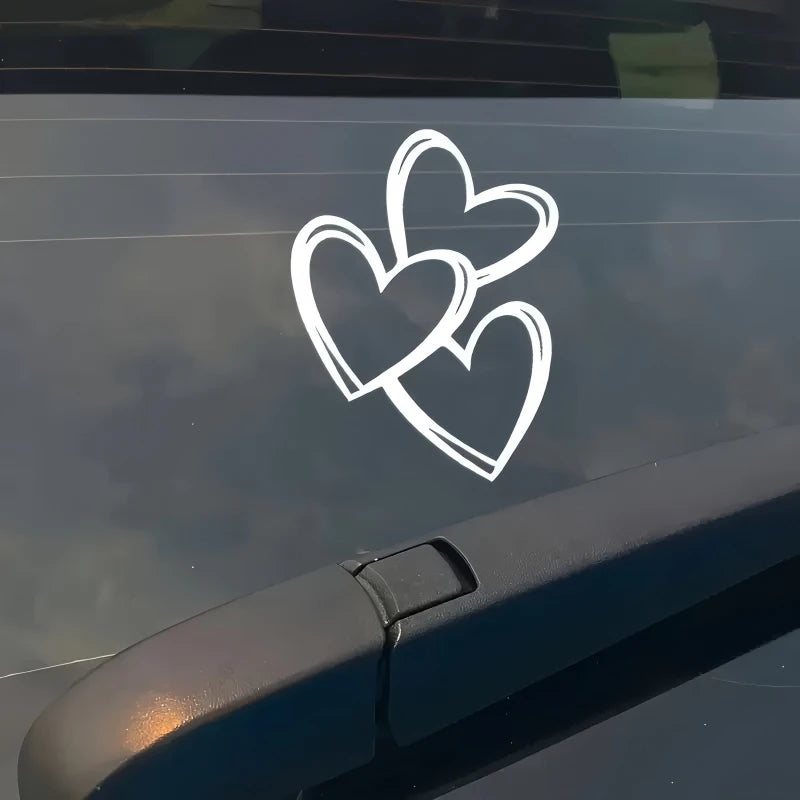 Piece heart-shaped Sticker Body Rear Window Embellishment