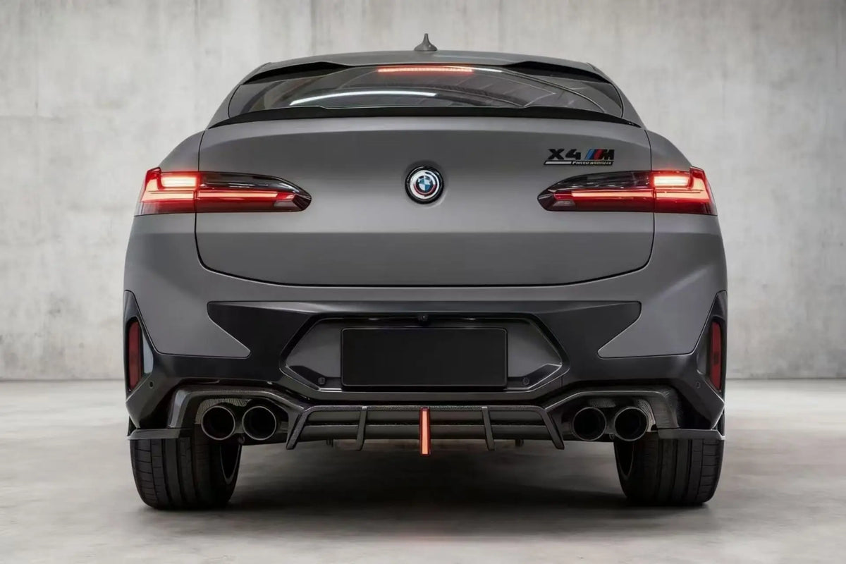 For BMW X4M Lci F98 2022+ Carbon Fiber Rear Bumper Diffuser