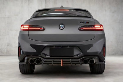 For BMW X4M Lci F98 2022+ Carbon Fiber Rear Bumper Diffuser