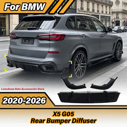 For BMW X5 G05 2020 2021 2022 2023 Rear Bumper Diffuser Valance