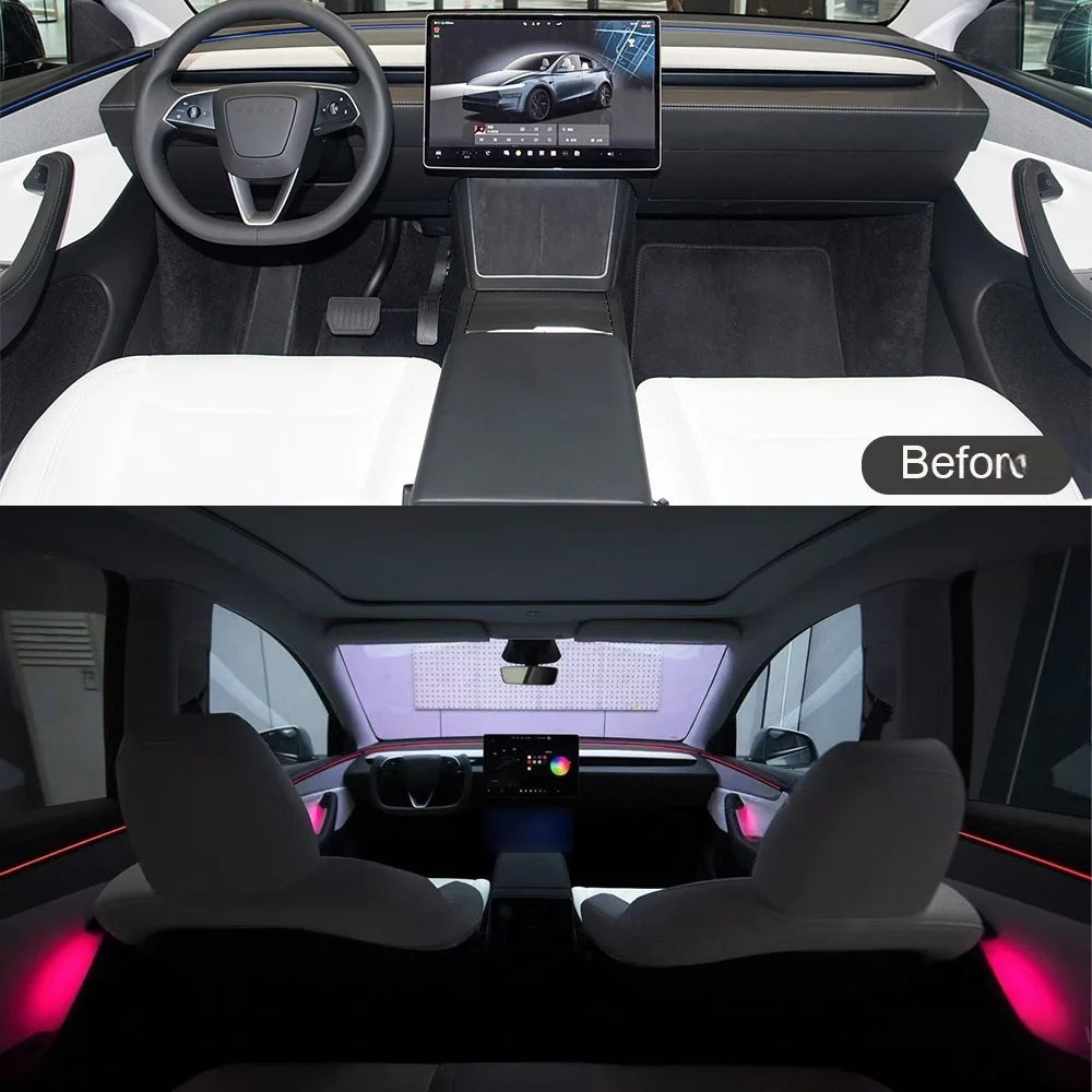 For Tesla Model Y Juniper Model Handle Ambient Highland