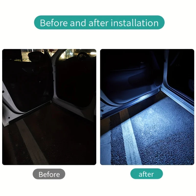 1PC Door Welcome magnetic-controlled usb-rechargeable auto-on