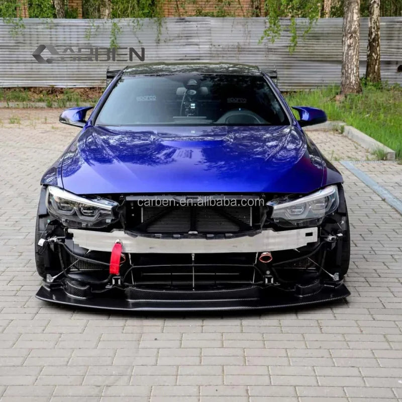 For BMW F80 M3 F82 M4 GT4 Carbon Fiber Front Bumper Splitter Lip
