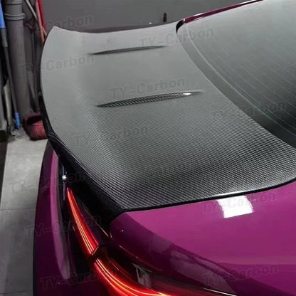 For BMW 3 4 Series G20 Dry Carbon Fiber Rear Bumper Tail Spoiler