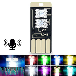 Interior USB Atmosphere Music Adjustment Lighting Plug Play Decor