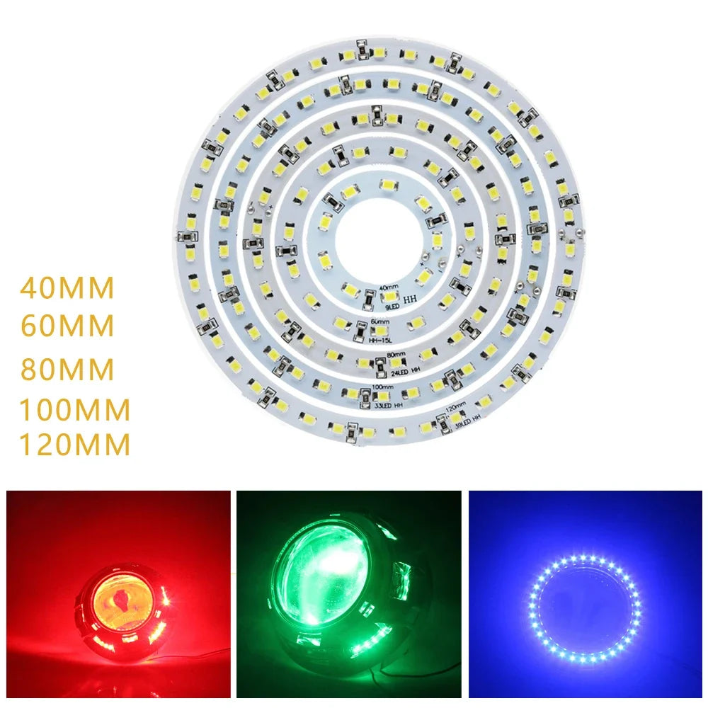 2PCS 100 120MM Ring Angle Eyes Headlight Halo 1210