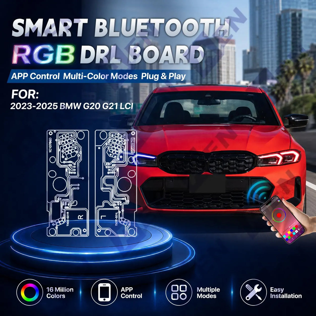 For 2023-2025 BMW G20 G21 Lci RGB Angel Eye Drl Modules 320I