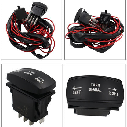 Utv Turn Signal Kit ATV Street Legal Rocker Switch