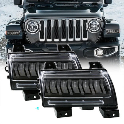 For Jeep Wrangler Jl 2018-2019 2PCS Fender Dynamic Turn Signal