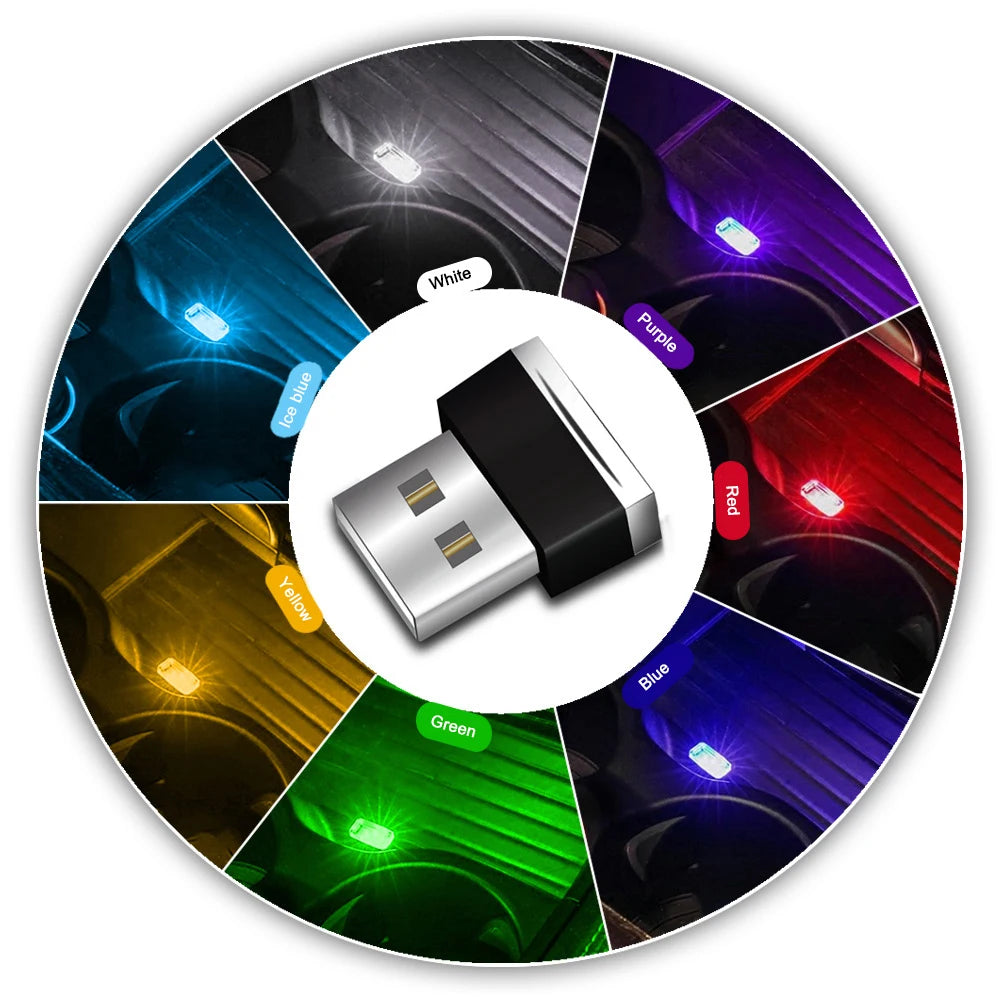 MINI Portable USB Interior Atmosphere Plug Play Emergency