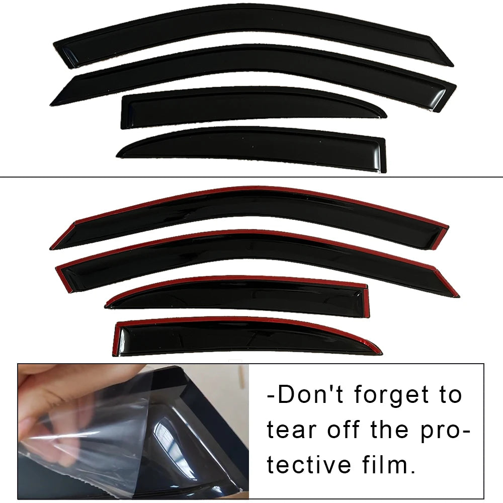 For BMW 5 Series E39 Sedan Window Visor 1997 1998 1999 2000 2001