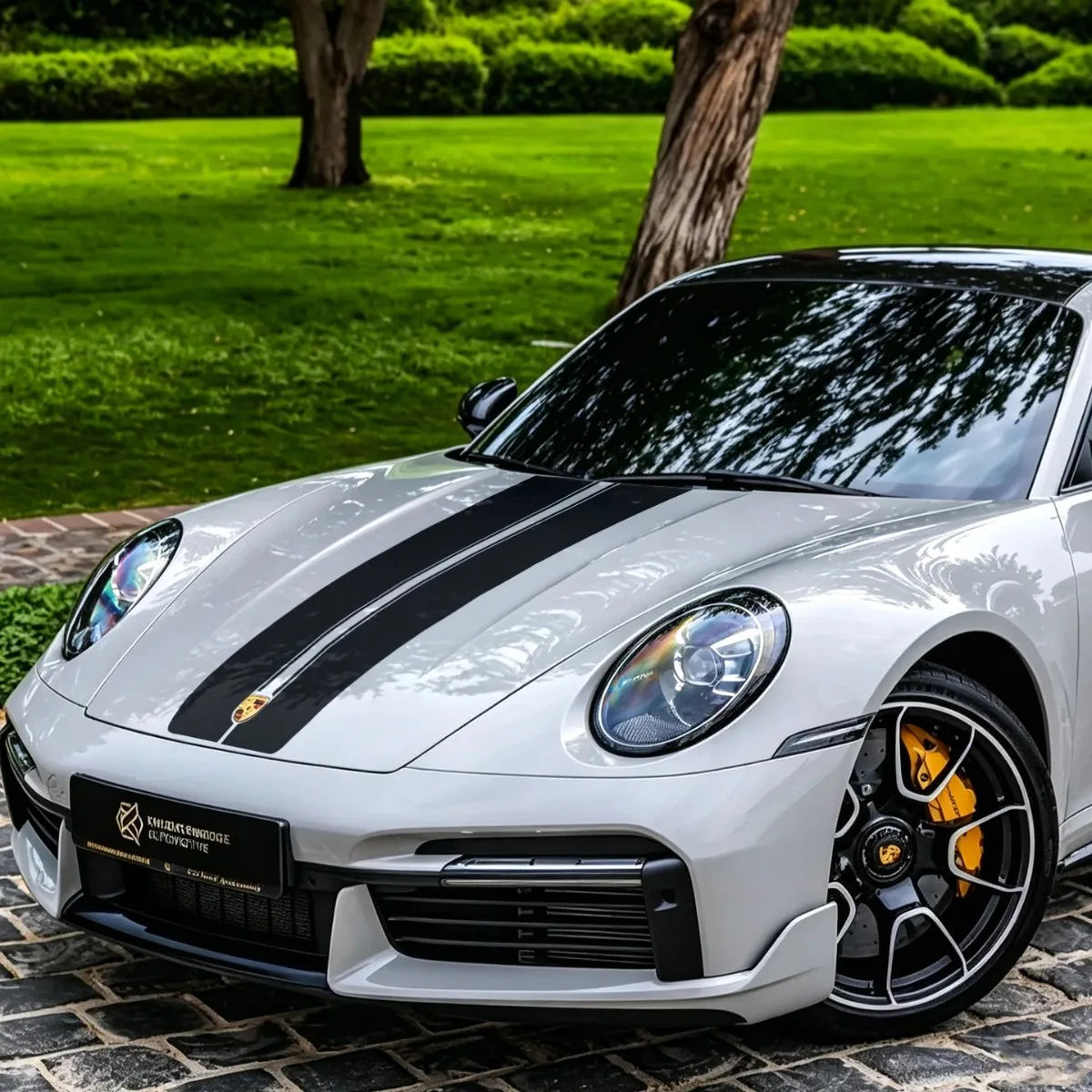 For Carrera Cup Gts 911 Hood Stickers Number Door Racing Sticker