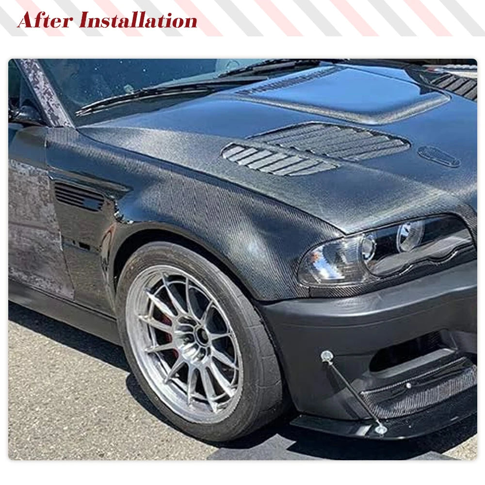 For BMW 3 Series E46 M3 Side Fender Vent Coupe Convertible