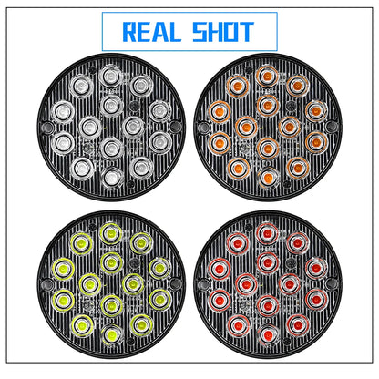 Inch Round Tail Emergency Marker Truck Flash Warning Strobe