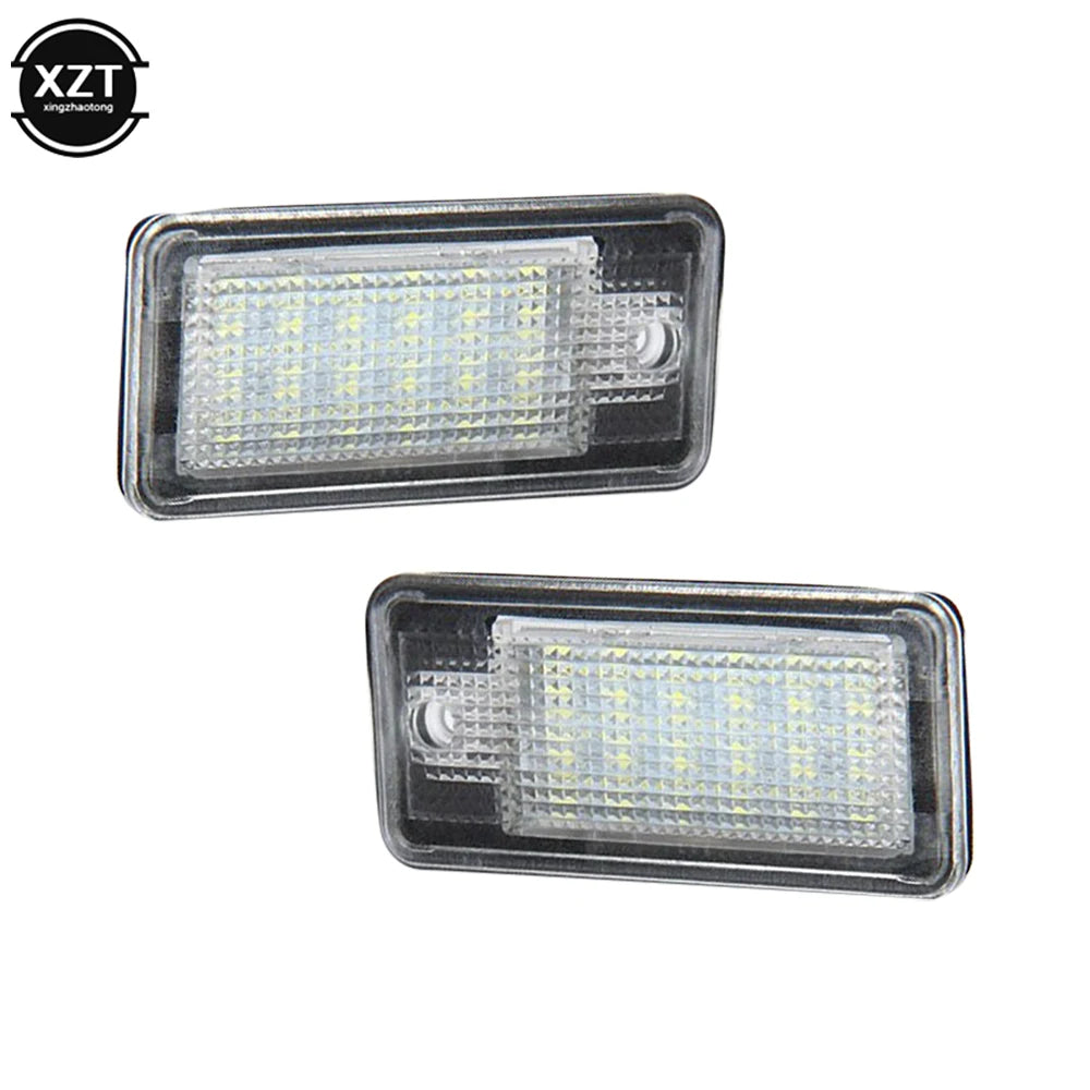 For Audi A3 S3 A4 S4 2PCS Canbus Number License Plate 12V C6 A8