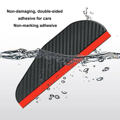 4PCS Rearview Mirror Rain Eyebrow Carbon Fiber Sun Visor