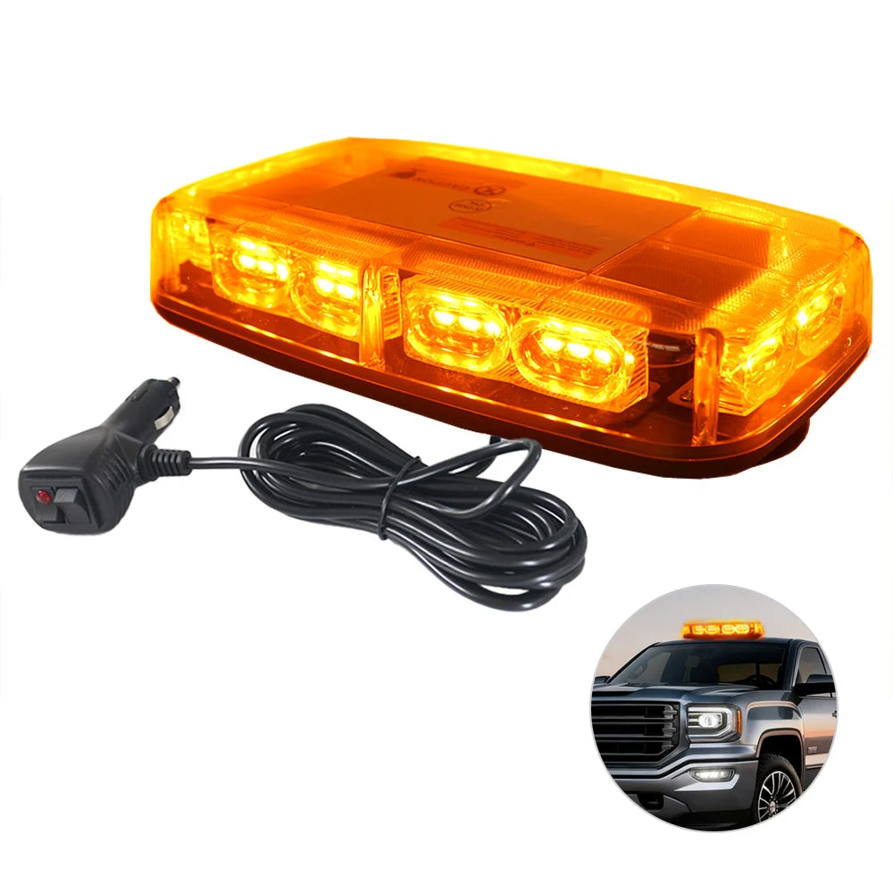 For Vehicle Roof Multi-Mode Flash 12V Magnetic Mount Strobe 24V