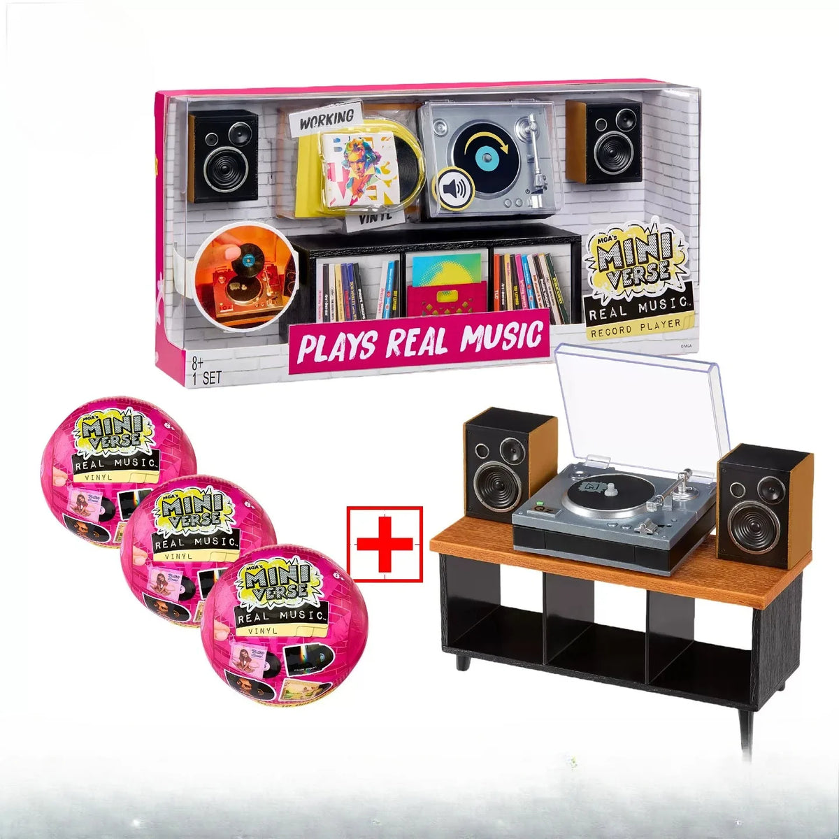 Surprise MINI Verse Brands Real Working Vinyl Record Player
