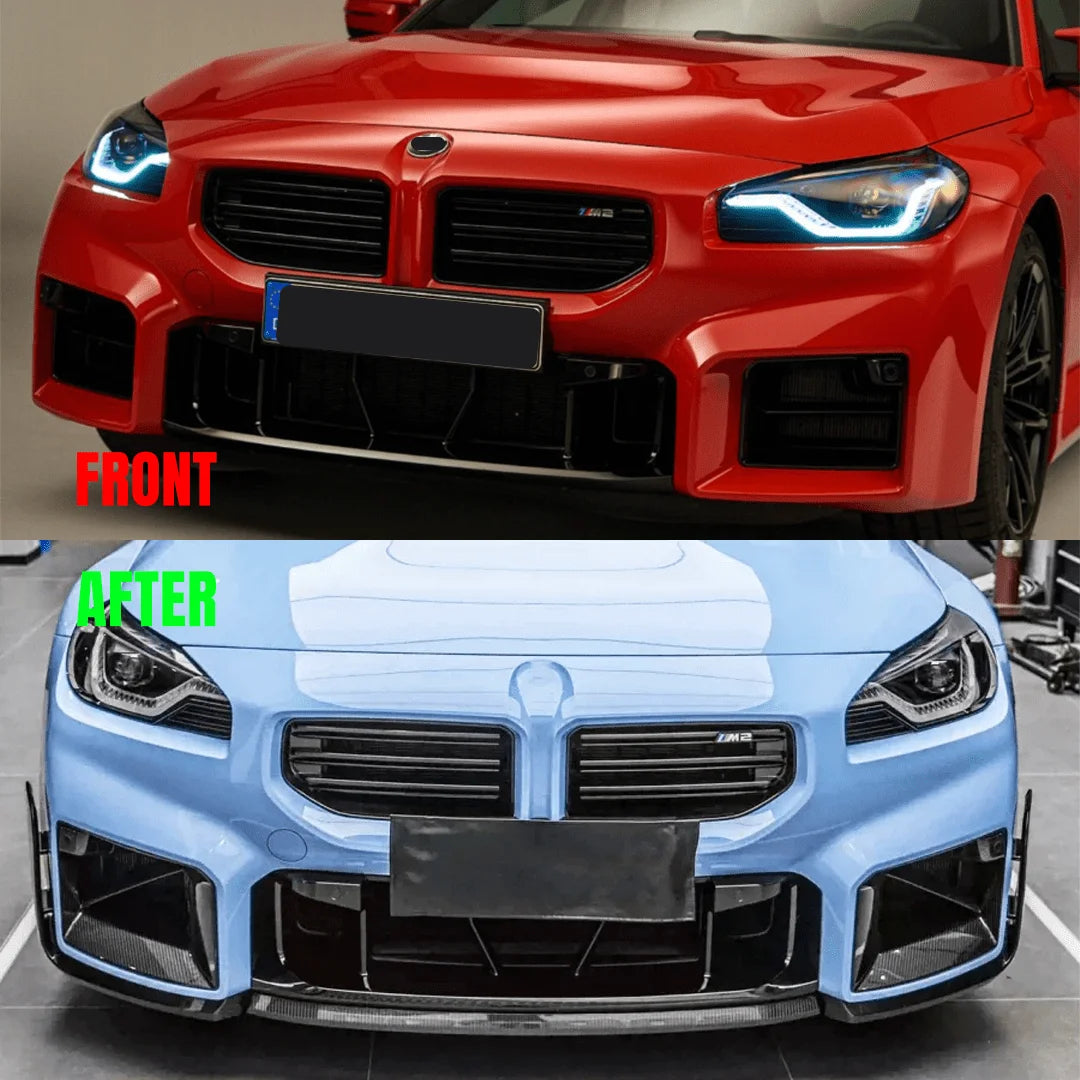 For BMW M2 G87 2023+ Mp Front Lip Spoiler Diffuser Chin Shunt